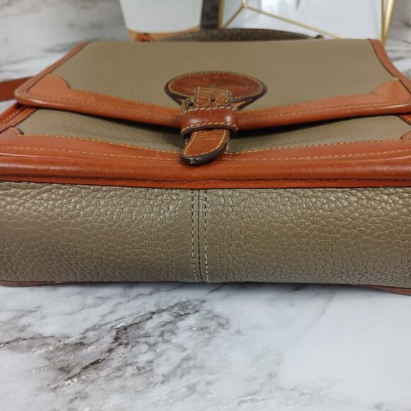 DOONEY & BOURKE vintage pebbled crossbody taupe leather - Picture 7 of 16